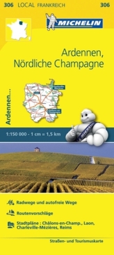 Michelin Karte Ardennen, Nördliche Champagne