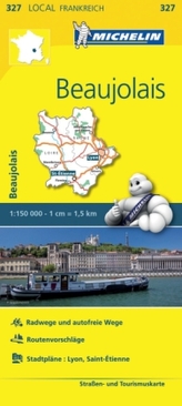 Michelin Karte Beaujolais. Loire, Rhone