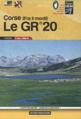 Carte Grand Air Le GR 20 Corse, randonnée et patrimoine