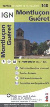 IGN Karte, Tourisme et découverte Montluçon, Guéret