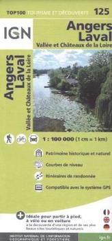 IGN Karte, Tourisme et découverte Angers, Laval