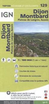 IGN Karte, Tourisme et découverte Dijon, Montbard