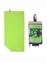 Sirocco XL rychleschnoucí ručník 80 x 150 cm - zelený + odnímací spona