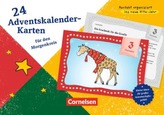 24 Adventskalender-Karten für den Morgenkreis
