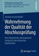 Wahrnehmung der Qualität der Abschlussprüfung