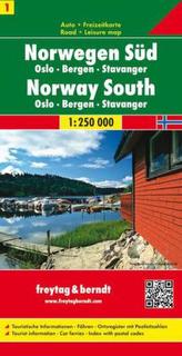 Freytag & Berndt Autokarte Norwegen Süd. Norway South / Soer Norge / Norvège du Sud / Norvegia della Sud