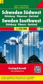 Freytag & Berndt Autokarte Schweden Südwest. Västra Svealand. Zweden Zuidwest
