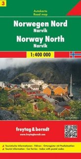 Freytag & Berndt Autokarte Norwegen Nord - Narvik 1 : 400 000. Norway North