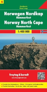 Freytag & Berndt Autokarte Norwegen, Nordkap. Norge, Nordkapp. Noorwegen, Nordkapp