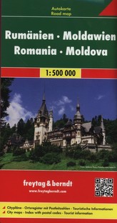 Freytag & Berndt Autokarte Rumänien, Moldawien. Romania, Moldova