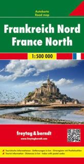 Freytag & Berndt Autokarte Frankreich Nord; France du Nord. Frankrijk Noord; France North. Francia Nord; Francia del Norte