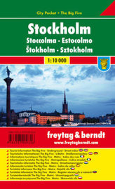 Freytag & Berndt Stadtplan Stockholm. Stoccolma. Estocolmo; Stokholm; Sztokholm