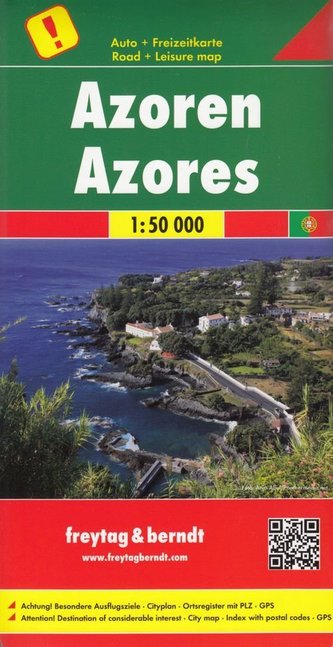 Freytag & Berndt Autokarte Azoren. Acores. Azores. Azzorre