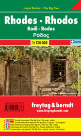 Freytag & Berndt Autokarte Rhodos. Rhodes. Rodi; Rodos; Rodas; Rodosz