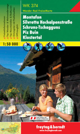 Freytag & Berndt Wander-, Rad- und Freizeitkarte Montafon, Silvretta, Hochalpenstraße, Schruns-Tschagguns, Piz Buin, Klostertal