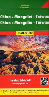 Freytag & Berndt Autokarte China, Mongolei, Taiwan. Freytag & Berndt Road map China, Mongolia, Taiwan