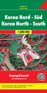 Freytag & Berndt Autokarte Korea Nord, Süd. Korea North, South