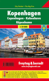 Freytag & Berndt Stadtplan Kopenhagen City Pocket, 1:10.000. Copenhagen / Koebenhavn / Köpenhamn