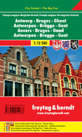 Freytag & Berndt Stadtplan Antwerpen, Brügge, Gent. Antwerp, Bruges, Ghent. Anvers, Bruges, Gand. Antwerpen, Brugge, Gent