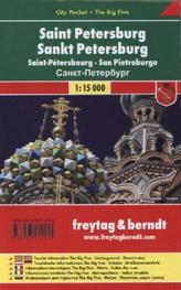 Freytag & Berndt Stadtplan St. Petersburg. Saint-Pétersbourg. San Pietroburgo