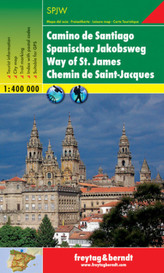 Freytag & Berndt Wander-, Rad- und Freizeitkarte Spanischer Jakobsweg. Camino de Santiago. Way of St. James. Chemin de Saint-Jac