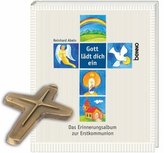 Gott lädt dich ein, m. Bronze-Wandkreuz