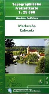 Topographische Karte Brandenburg Märkische Schweiz