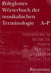 Terminorum Musicae Index Septem Linguis Redactus. Polyglottes Wörterbuch der musikalischen Terminologie, 2 Bde.