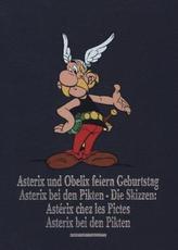 Asterix und Obelix feiern Geburtstag. Astérix chez les Pictes: Die Skizzen. Asterix bei den Pikten