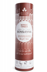 Ben & Anna Tuhý deodorant BIO (60 g) - Severské dřevo - vůně vhodná pro muže