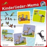 Kinderlieder-Memo (Kinderspiel), m. Audio-CD