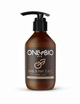 OnlyBio Pečující sprchový gel a šampon pro muže (250 ml)