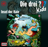 Die drei Fragezeichen-Kids - Insel der Haie, 1 Audio-CD