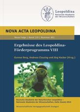 Ergebnisse des Leopoldina-Förderprogramms VIII