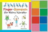 Finger-Stempeln für kleine Künstler, m. 8 Stempelkissen