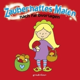 Zauberhaftes Malen nach Farbvorlagen (Motiv Schaukelpferd)