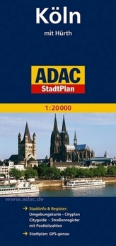 ADAC StadtPlan Köln mit Hürth