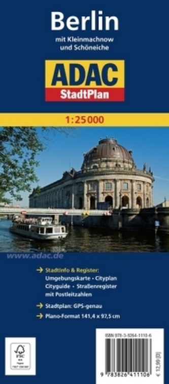 ADAC Stadtplan Plano Berlin mit Kleinmachnow und Schöneiche ADAC Stadtplan Plano Berlin mit Kleinmachnow und Schöneiche