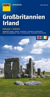 ADAC Karte Großbritannien, Irland