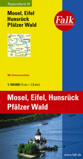 Falk Plan Mosel, Eifel, Hunsrück, Pfälzer Wald