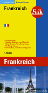 Falk Plan Frankreich. France