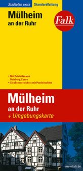 Falk Plan Stadtplan Extra Standardfaltung Mülheim an der Ruhr mit Ortsteilen von