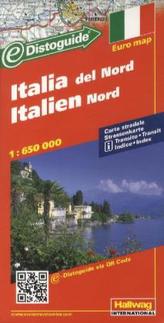 Hallwag Straßenkarte Italien Nord. Italia del Nord. Italy North; Italie du Nord