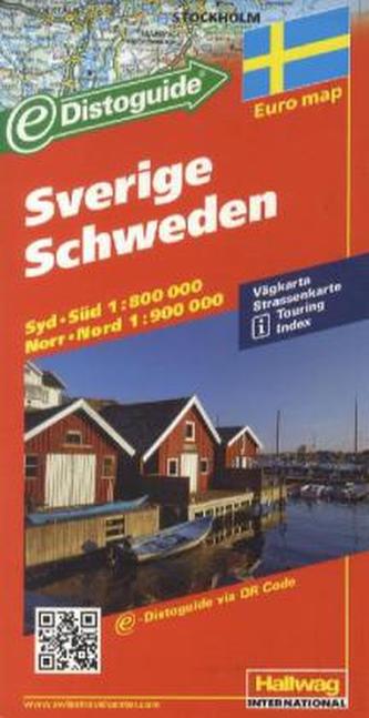 Hallwag Straßenkarte Schweden. Sverige. Sweden; Suède Hallwag Straßenkarte Schweden. Sverige. Sweden; Suède