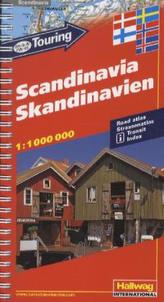 Hallwag Straßenatlas Skandinavien, DK-S-N-FIN-IS-Touring. Scandinavia, DK-S-N-FIN-IS-Touring. Scandinavie, DK-S-N-FIN-IS-Touring