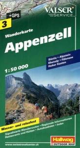 Hallwag Outdoor Map Appenzell