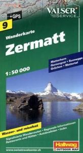 Hallwag Outdoor Map Zermatt