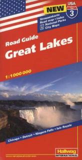 Hallwag USA Road Guide Great Lakes