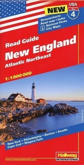 Hallwag USA Road Guide New England