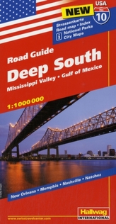 Hallwag USA Road Guide Deep South
